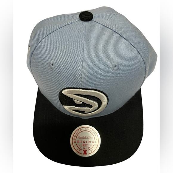 Mitchell & Ness Atlanta Hawks 75th Original Fit Light Blue Snapback Hat one size - Picture 1 of 4